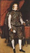 Diego Velazquez Portrait of Philip IV of Spain in Brown and Silver (mk08) oil painting on canvas